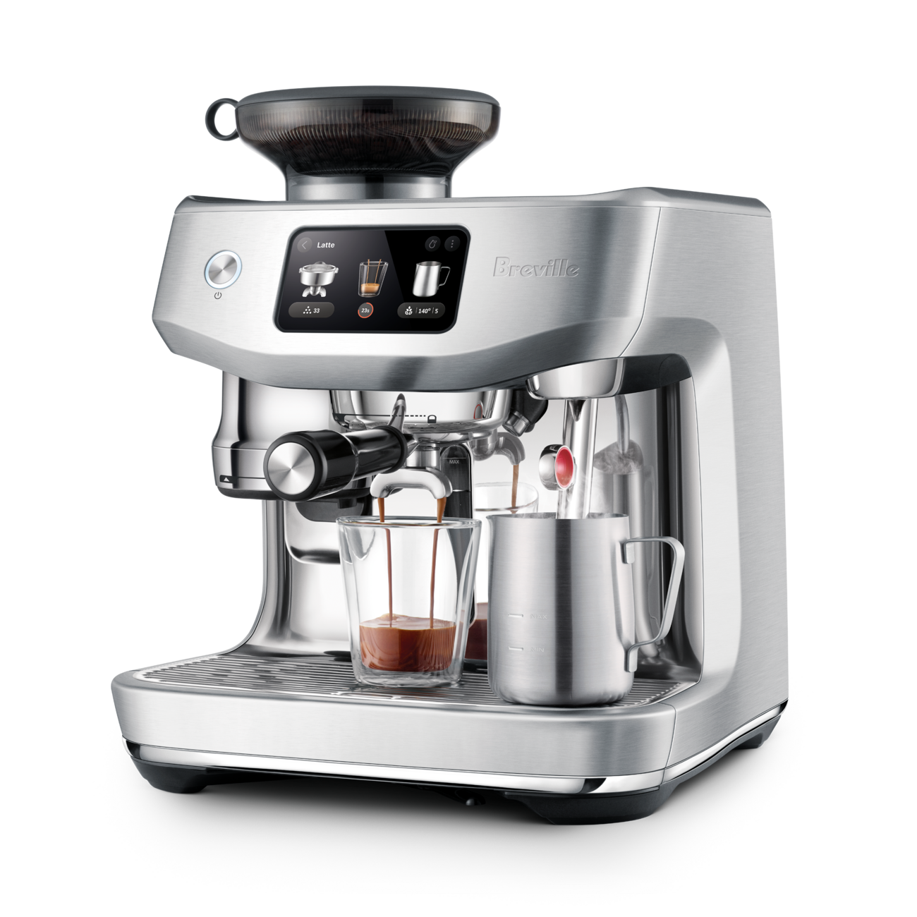 Breville Oracle Jet Automatic Espresso Machine with Built-In Grinder & Auto Milk Steamer