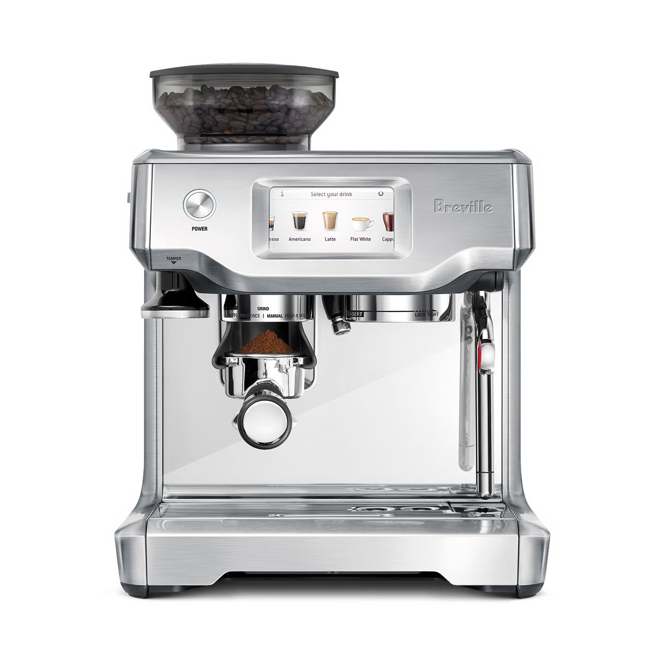 Breville BES880 Barista Touch Espresso Machine - Touchscreen Coffee Perfection